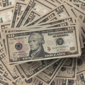 Prop money 10 Dollar bills