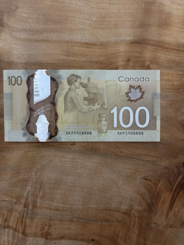 Canadian 100 Dollar Bill - Image 2