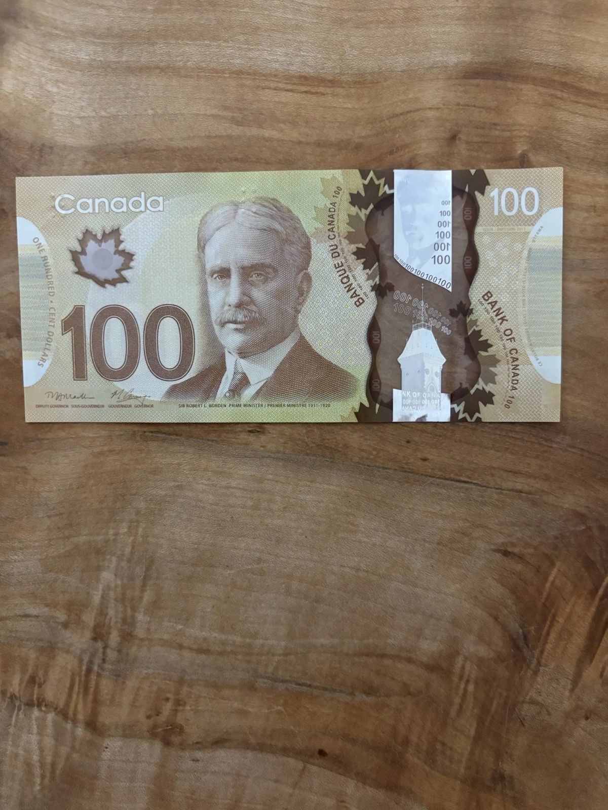 Canadian 100 Dollar Bill - Image 3
